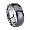 Mm Shiny Tunsten And Black Ceramic Ring Image